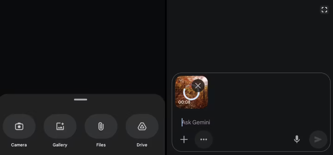 谷歌 Gemini 客戶端推新功能：支持 iOS / 安卓平臺AI視頻上傳分析
