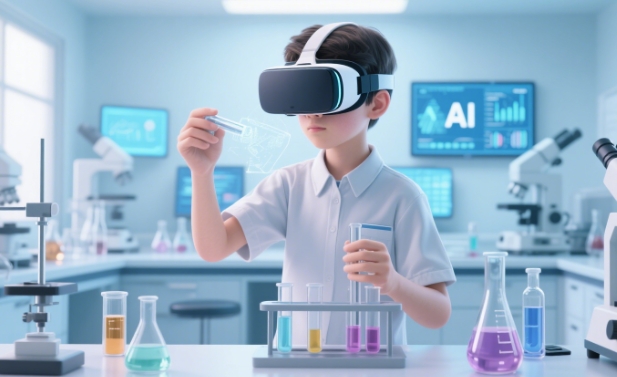 虛擬實(shí)驗(yàn)課上線！AI+VR 還原化學(xué)實(shí)驗(yàn)，安全又高效的教學(xué)方案.jpg